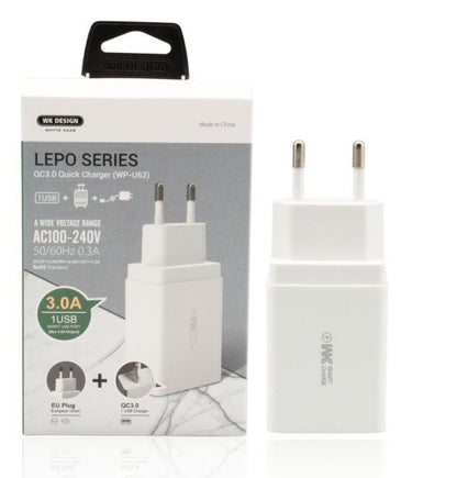 Chargeur adaptateur Remax WK simple USB 3.0 série Lepo WP-U52