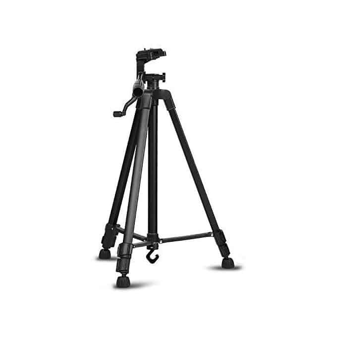 trépied professionnel tripod léger pour caméra et telephone en aluminium