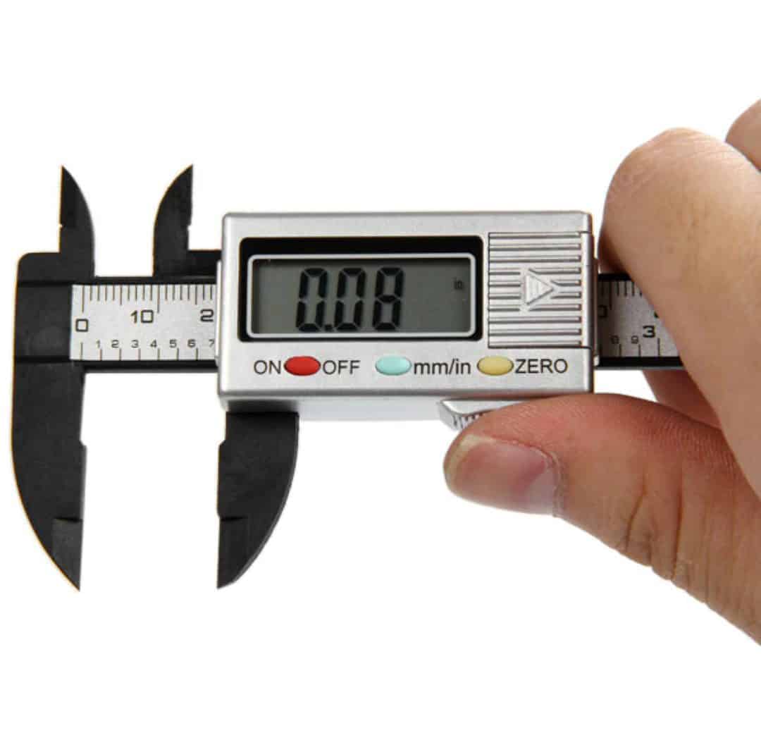 Pied à Coulisse Numérique Micromètre Gauge Règle de Mesure Précise Électronique 100 mm - Comme Photo