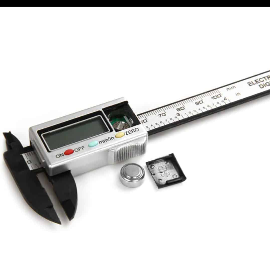 Pied à Coulisse Numérique Micromètre Gauge Règle de Mesure Précise Électronique 100 mm - Comme Photo