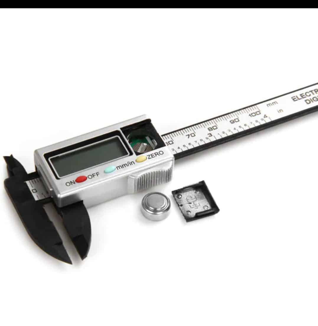 Pied à Coulisse Numérique Micromètre Gauge Règle de Mesure Précise Électronique 100 mm - Comme Photo