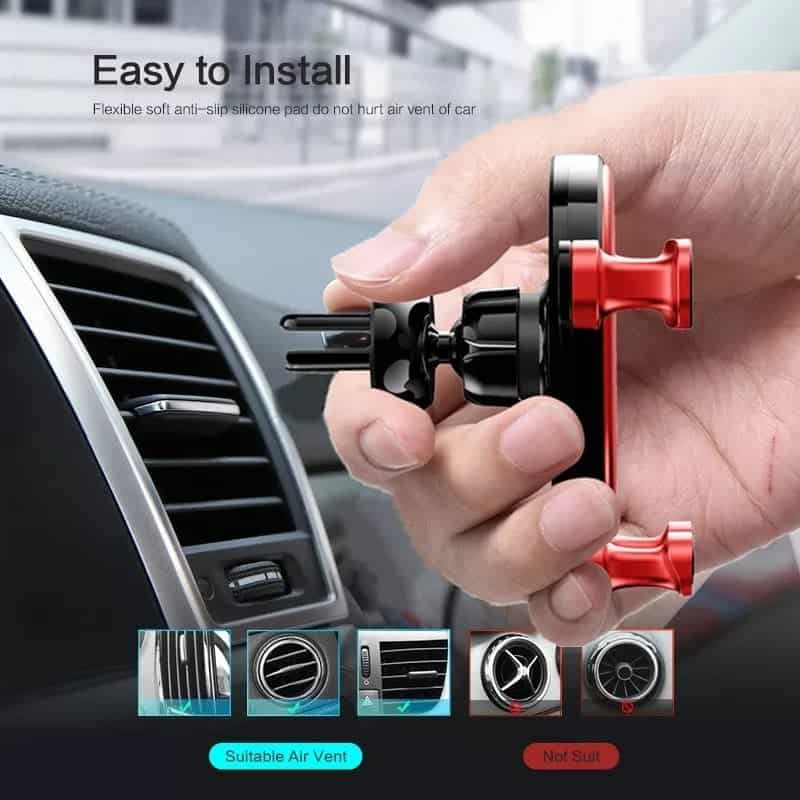 360 degrés de rotation de prise d'air de voiture de support de téléphone de support de téléphone portable