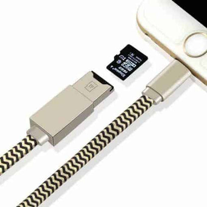 Câble Lightning Auslese ™ iDragon + lecteur de carte mémoire MicroSD Adaptateur USB avec port 8 broches pour iphone 6s / 6s plus / 6/6 plus / 5 / 5s / 5c / ipad 4 / ipad 4 / ipad