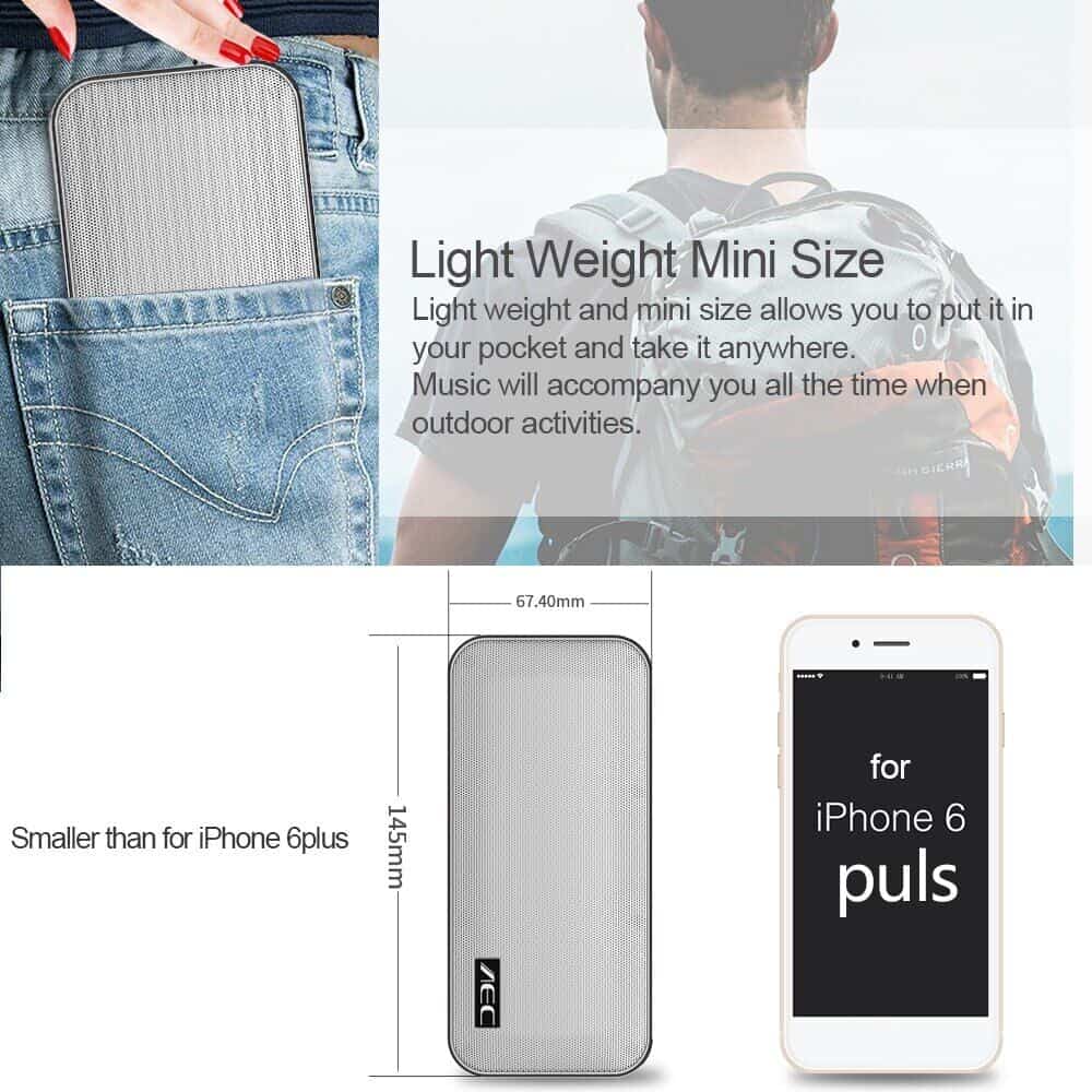 AEC Bluetooth haut-parleur BT4.2 Super basse étanche TF carte mains libres 2500mAh batterie portable haut-parleur soutien TF carte