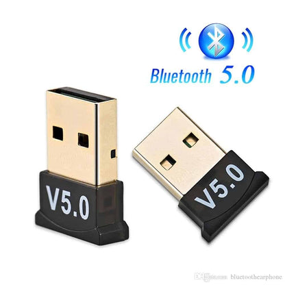 Creacube-adaptateur USB Bluetooth 5.0 V5.0 sans fil, adaptateur Dongle récepteur de musique, transmetteur Bluetooth pour PC
