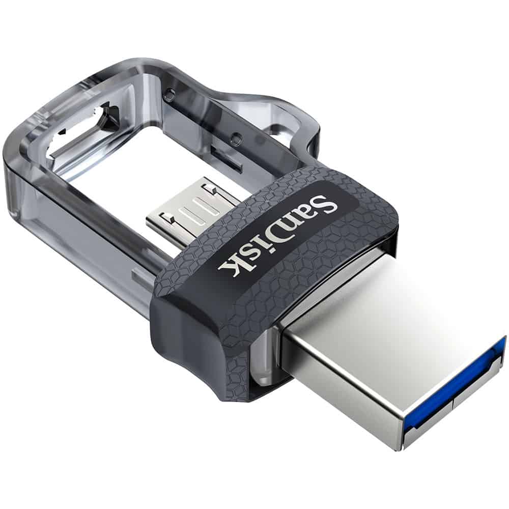 USB Sandisk 16 Go et 32 Go avec connecteurs OTG micro-USB et USB 3.0 Ultra Dual Drive m3.0