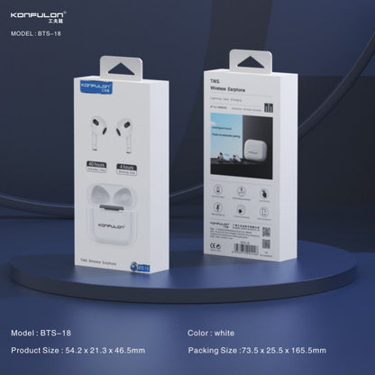 Konfulon BTS-18 Écouteur sans fil - Le Son de la Qualité Optimisé pour votre Confort