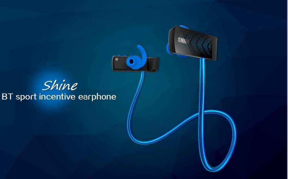 GEEKERIES V16 Glowing LED Lumière Sport Bluetooth V4.1 Casque Bests Son Sans Fil Nuit Coureur Sport Headests Écouteurs Avec Micro