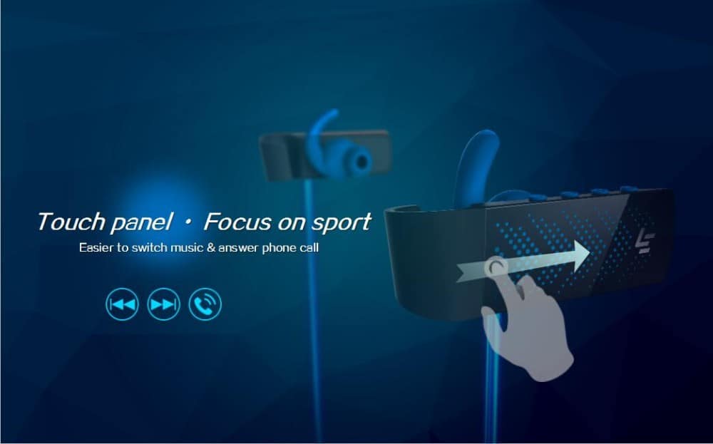 GEEKERIES V16 Glowing LED Lumière Sport Bluetooth V4.1 Casque Bests Son Sans Fil Nuit Coureur Sport Headests Écouteurs Avec Micro