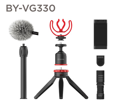 Kit Vlogger BOYA BY-VG330 avec micro BY-MM1 et accessoires