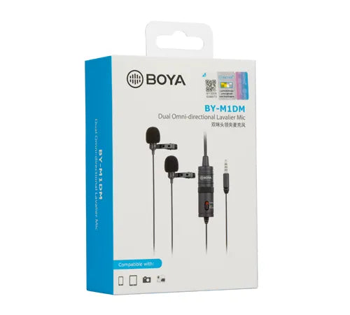 BOYA BY-M1DM Double Micro-cravate Original 100%