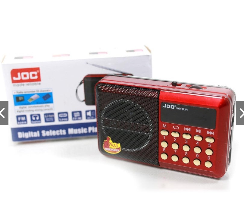 JOC Radio Rechargeable MP3 Player FM Radio H011UR