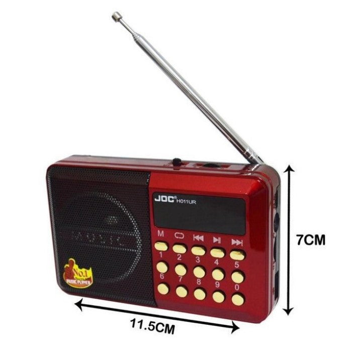 JOC Radio Rechargeable MP3 Player FM Radio H011UR