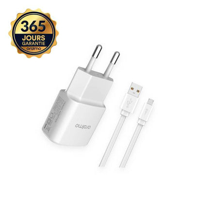 Chargeur Pour Android ORAIMO OCW-E33S - Qualité Supérieure - Blanc