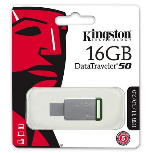 Kingston Data Traveler 50 - Clé USB 16GB