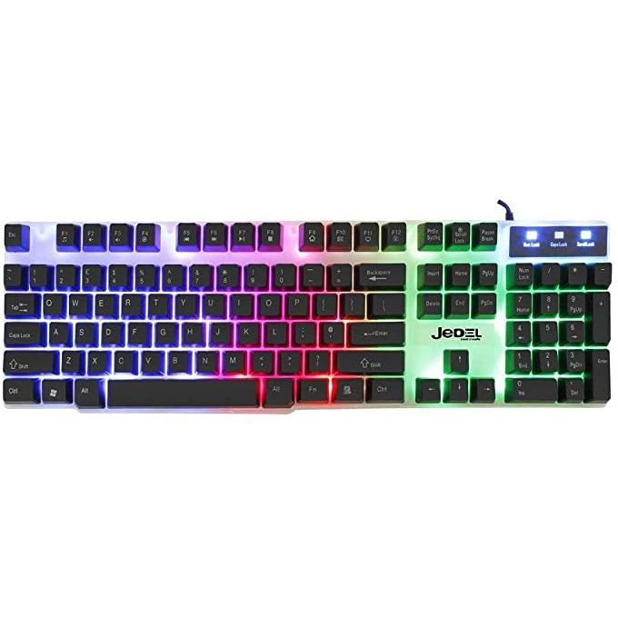 clavier rétroéclairé mécanique gaming + souris Jedel GK100 - Yourtech.ma