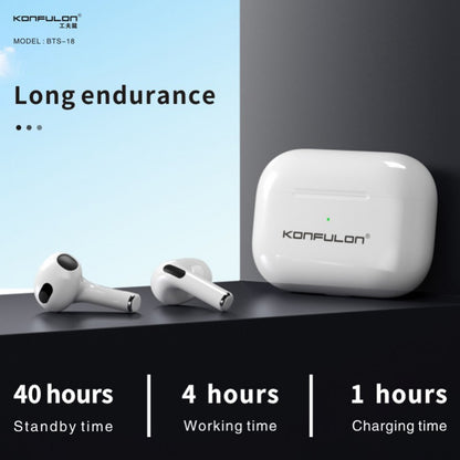 Konfulon BTS-18 Écouteur sans fil - Le Son de la Qualité Optimisé pour votre Confort