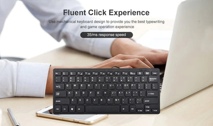 K1000 Multimedia Mini clavier noir étanche pour pc & mac