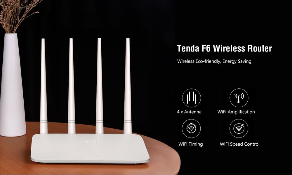 Tenda F6 Répéteur wifi / Routeur Point D'accès Sans Fil 300Mbs 4 Antennes - WIFI