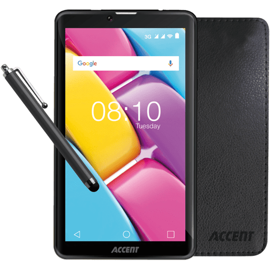 Accent Fast 7 3G - 7"- Android 8.1 - 1Go - 16Go - Dual Caméra - Noir - Stylet - Etui