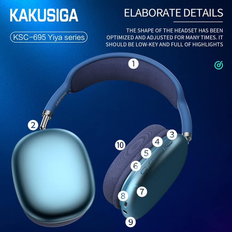 Casque Bluetooth KASIGA BT 5.0 Noir