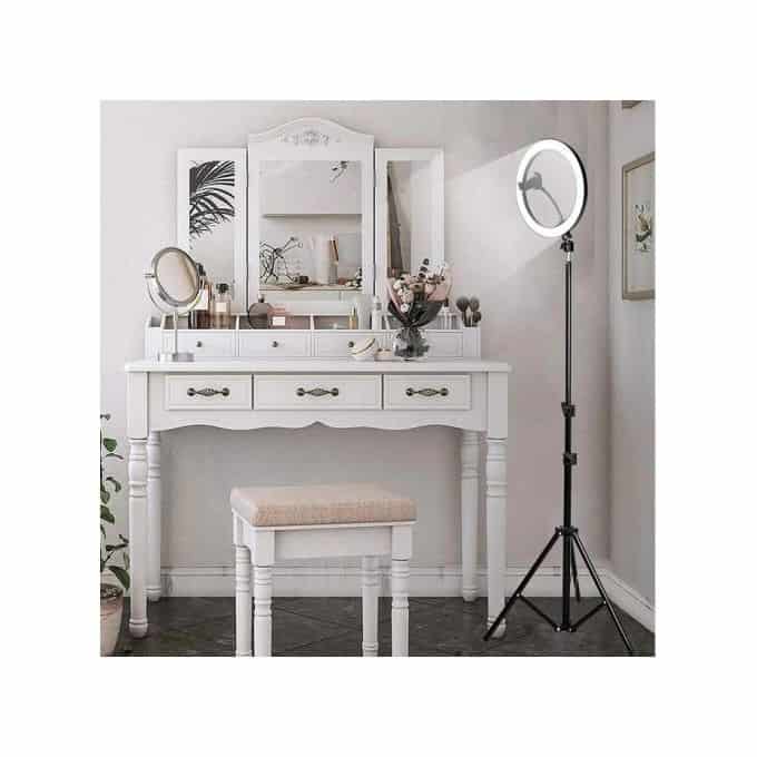 Ring Light 26cm de Diametre + Trépied 2m Solide