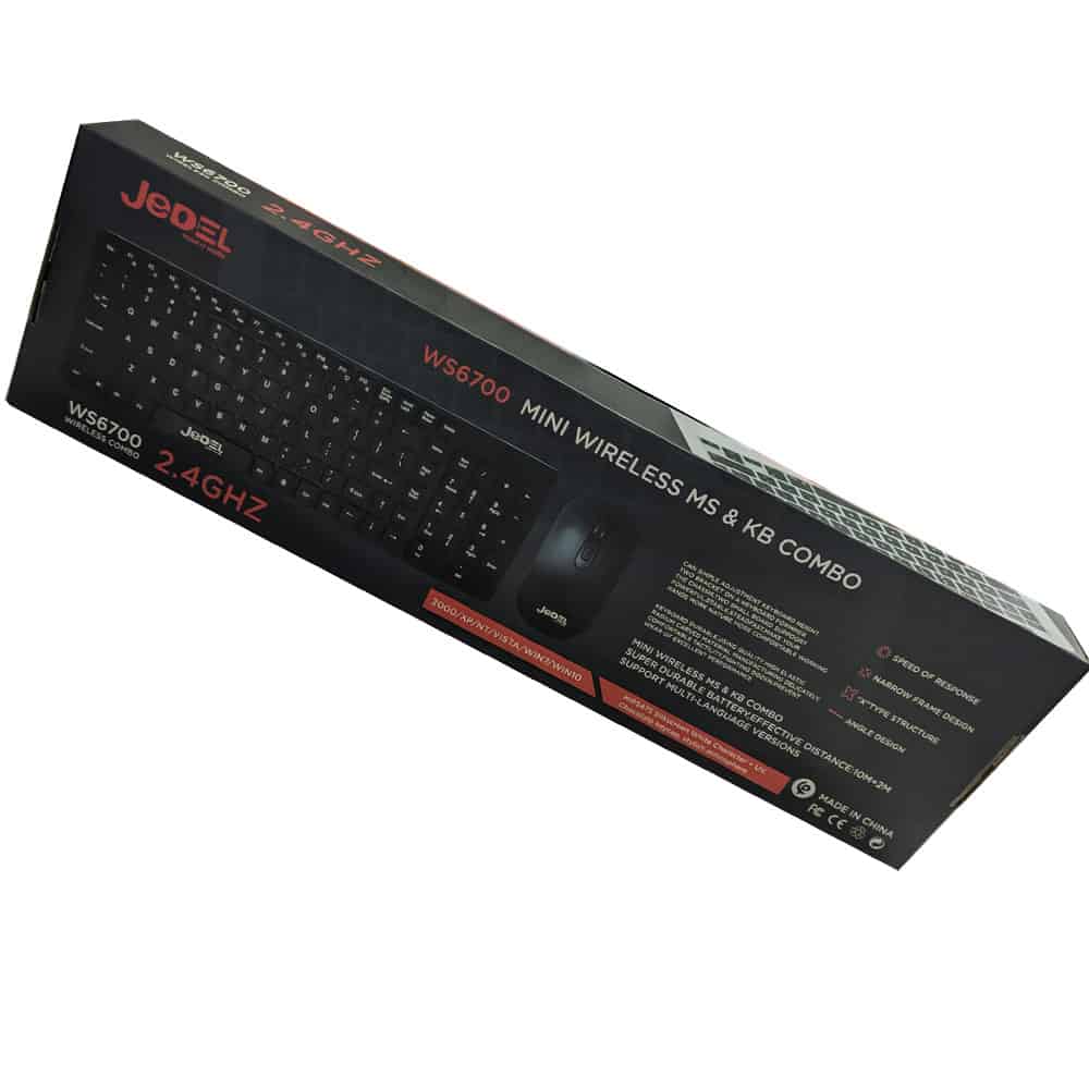 mini-souris et clavier sans fil combo Jedel WS6700