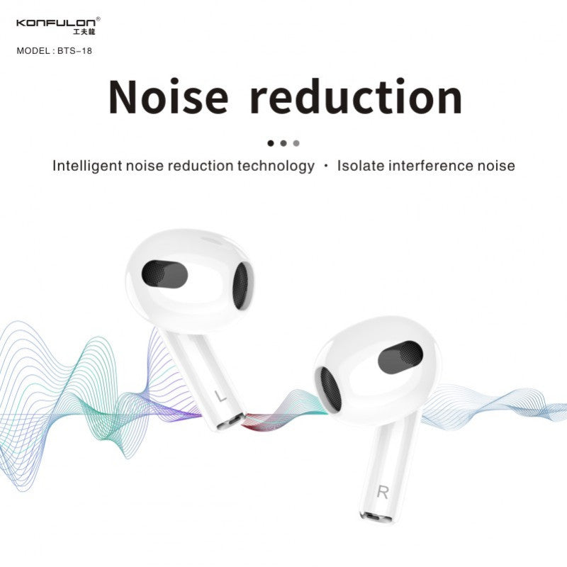 Konfulon BTS-18 Écouteur sans fil - Le Son de la Qualité Optimisé pour votre Confort