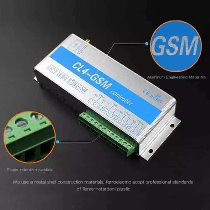 CL4-GSM Régulateur Smart GSM Interrupteur SMS Appel Télécommande pour Portœil automatique Ouvre-porte