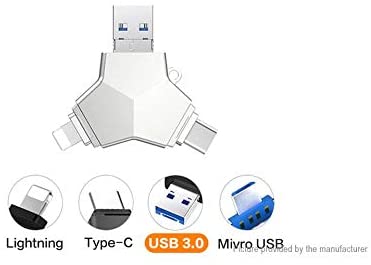 IDRAGON USB et OTG 32GB-4 EN 1 pour Android et IOS