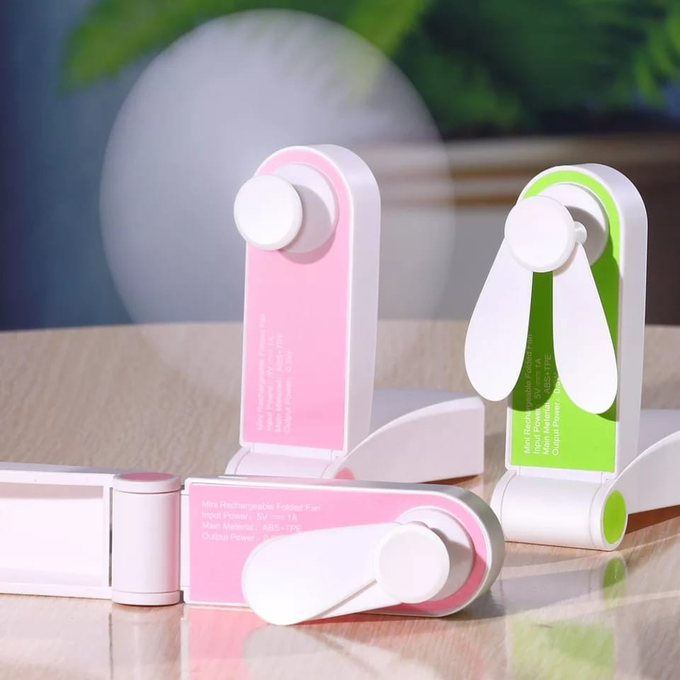 Mini refroidisseur d'air portatif électrique de ventilateur / Vert