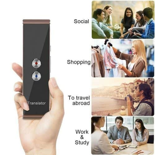 T8 Portable Mini traducteur intelligent sans fil 40 langues deux voies en temps réel traducteur vocal instantané APP Bluetooth multi