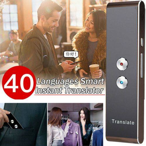 T8 Portable Mini traducteur intelligent sans fil 40 langues deux voies en temps réel traducteur vocal instantané APP Bluetooth multi