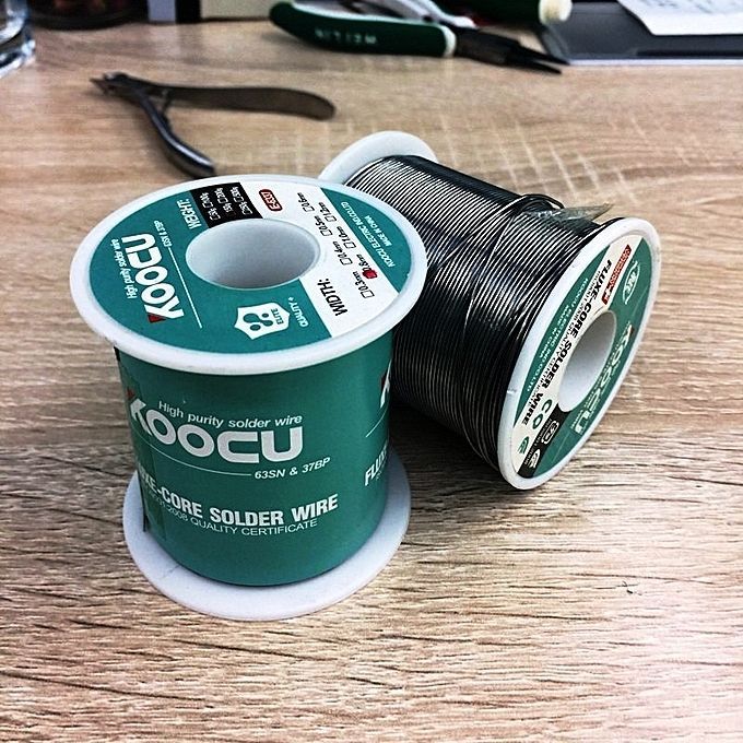 Fil à souder de koocu 63sn & 37bp poids 100g et 200g largeur 0.8mm