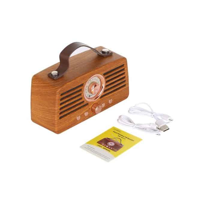 Haut Parleur Retro NR 4013 - NewRixing Bluetooth FM Radio