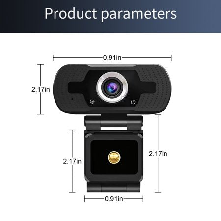 Webcam 1080P avec microphone avec USB grand angle de 110 degrés