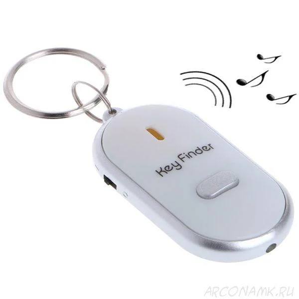 Porte Clé Connecté Localisateur Anti-perte - Sifflez - Ecoutez - Prennez - Blanc