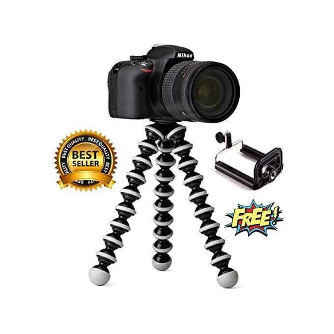 Type de trépied z-03 flexible Vous pouvez faire pivoter la position de la caméra jusqu'à 360.