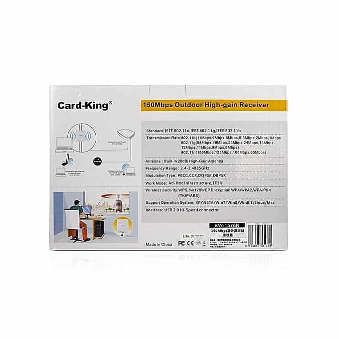 802.11n KW-1576N Card King 150Mbps High Power USB Wifi Adapter