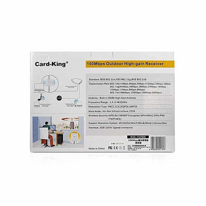802.11n KW-1576N Card King 150Mbps High Power USB Wifi Adapter