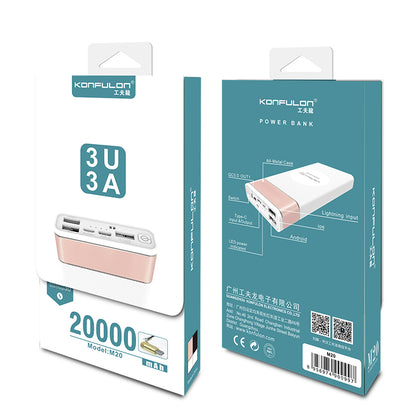 KONFULON M20 QC 3.0 Power Bank-20000mAh