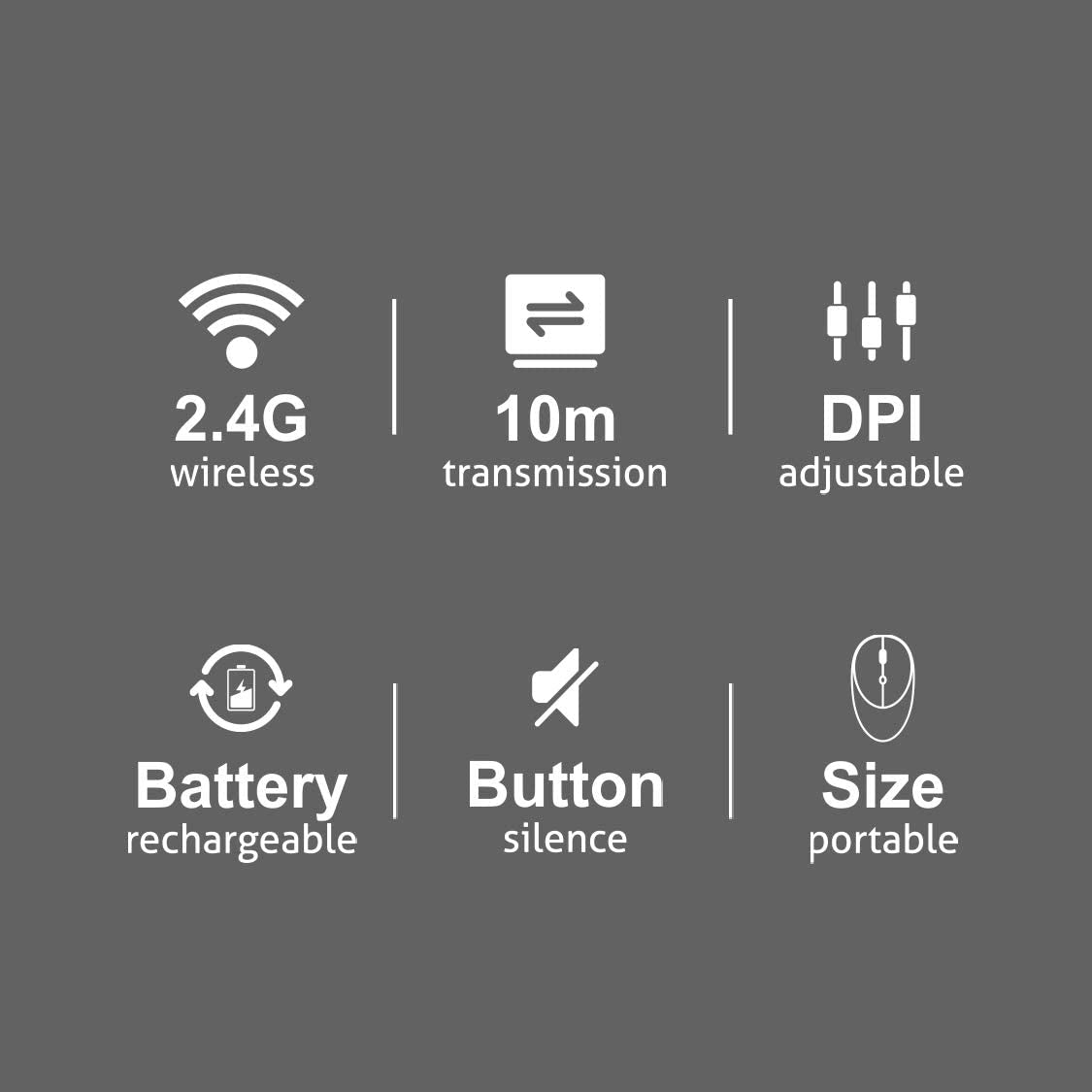 Souris Sans Fil Rechargeable Silent Meetion MT-R600 Rose