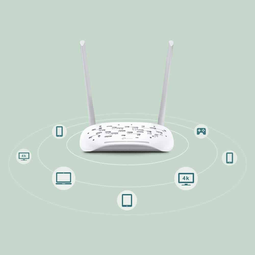 MODEM ROUTEUR TP-LINK SANS FIL ADSL2 + WIFI N 300MBPS