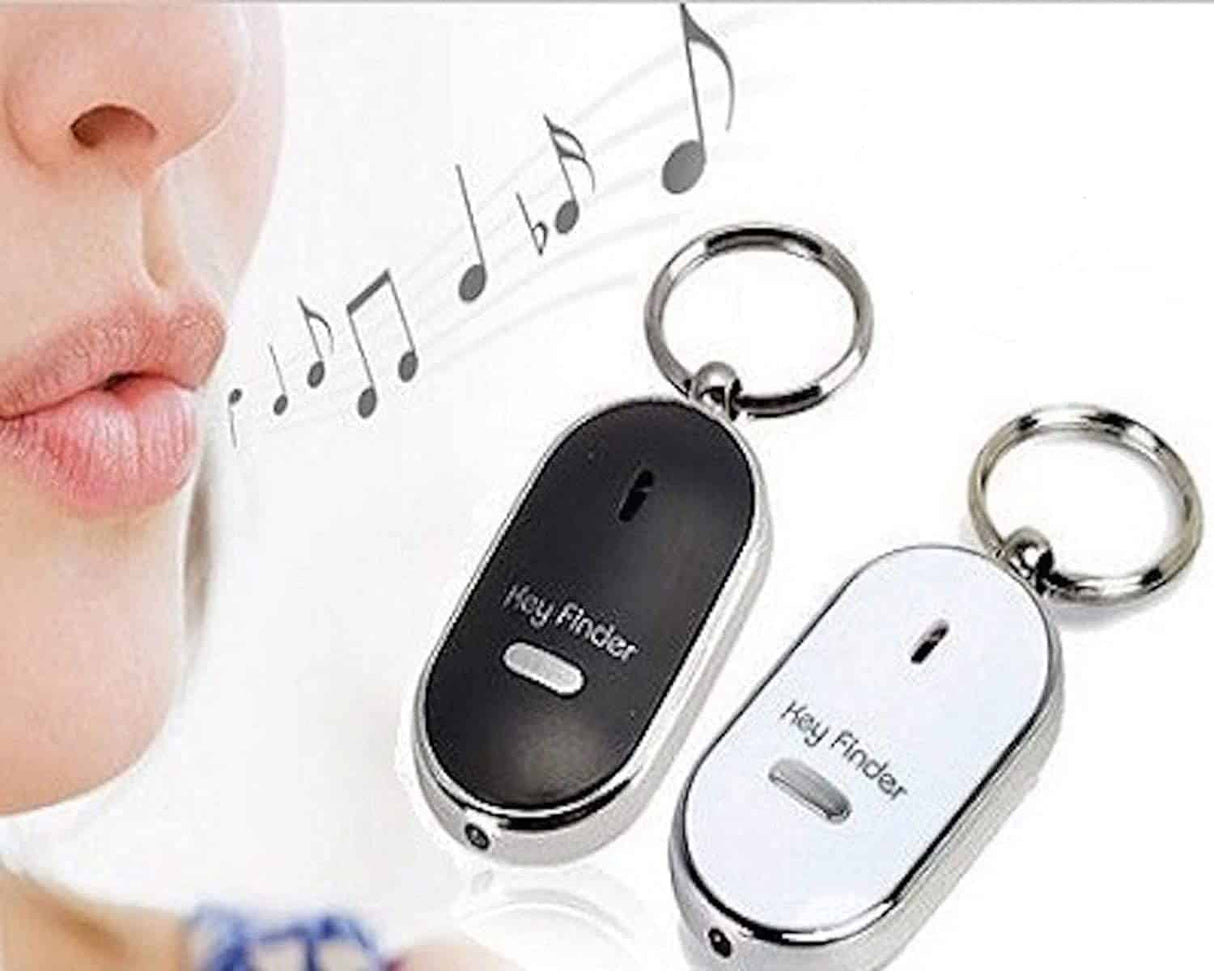Porte Clé Connecté Localisateur Anti-perte - Sifflez - Ecoutez - Prennez - Blanc