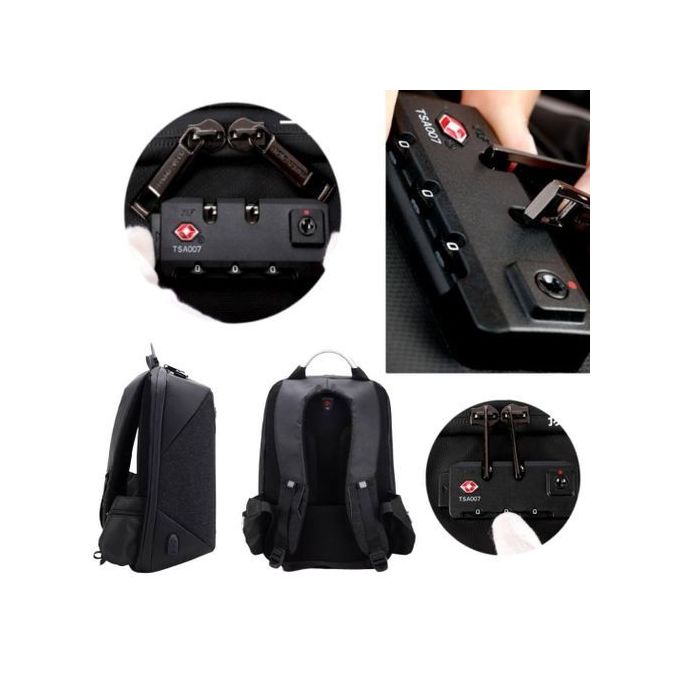 Sac à dos pour ordinateur portable antivol et étanche 15.6"