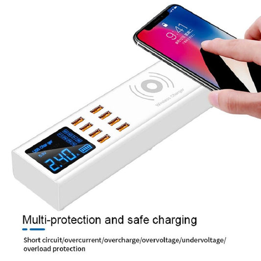 Smart Wireless Charger SUNSHINE SS-309WD 8 Port USB