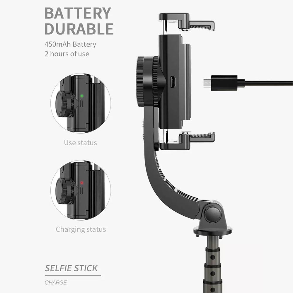 STICK SELFIE AVEC STABILISATEUR GIMBAL ET SUPPORT DE TRÉPIED L08