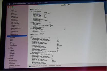 MacBook pro 2017 i5 2.3GHz- 16GO RAM/256GO ROM