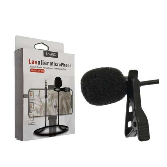 Lavalier Mic Lavalier Wireless Microphone Superb Sound Live And Recording For 3.5 Aux/Type C/Lightning