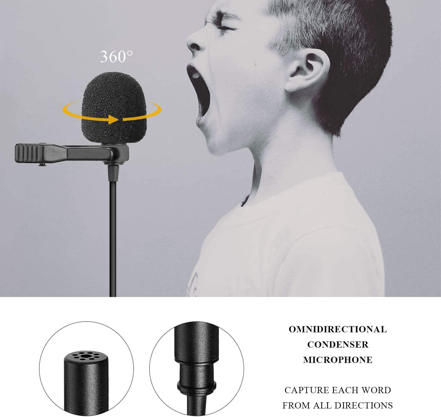 BOYA by-M3 Micro-cravate omnidirectionnel USB C original